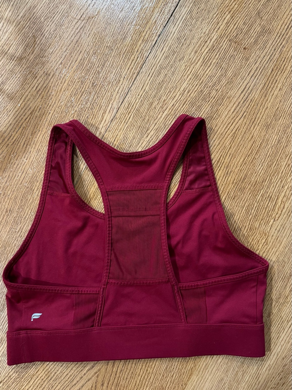 Fabletics Burgundy Racerback Sports Bra - Picture 5 of 8